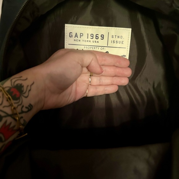 Gap Junior Print Backpack Blue / Teal & White - Picture 3 of 3